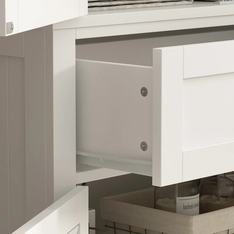30 Portes d'armoire de salle de bain, Armoire de rangement, Meuble bas en bois