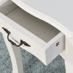 Table de rangement de salle de bain à poser avec un tiroir, 4 pieds courbés