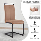 Chaises de salle à manger modernes en similicuir PU, lot de 4