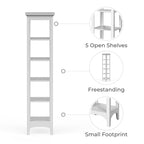 Colonne de rangement à linge autoportante – 13L x 15P x 63H