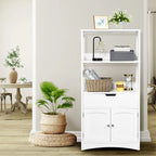 Bathroom Storage Cabinet with Drawer and 2 Open Shelves