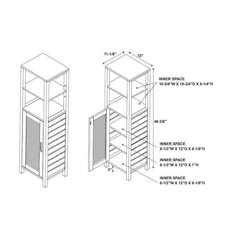 Meuble central en bambou