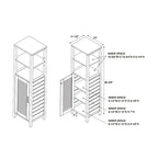 Meuble central en bambou