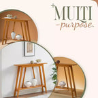 Kings Brand Furniture – Console étroite avec étagère de rangement pour couloir, entrée, vestibule, salon