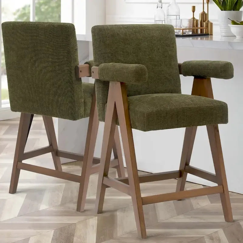 Tabouret de comptoir rembourré contemporain, unité