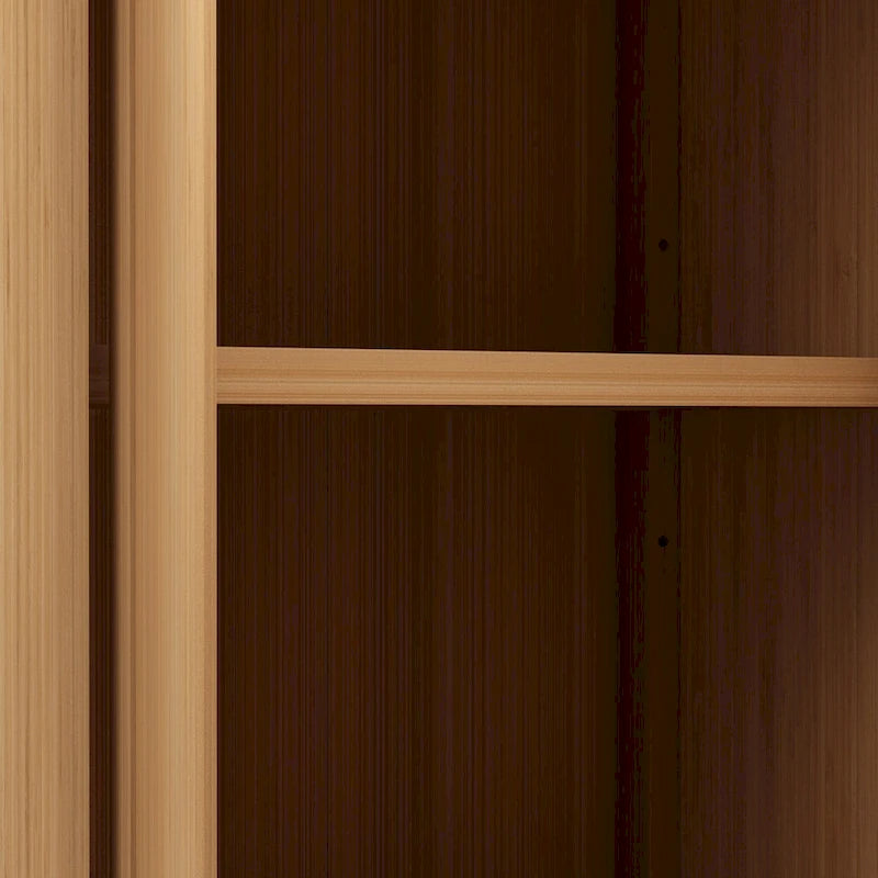 Grand meuble de rangement en bambou pour salle de bain, salon, armoire de rangement en bambou pour salle de bain avec étagères