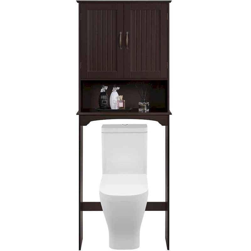 Organisateur de salle de bain peu encombrant au-dessus des toilettes