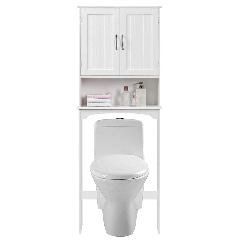 Organisateur de salle de bain peu encombrant au-dessus des toilettes
