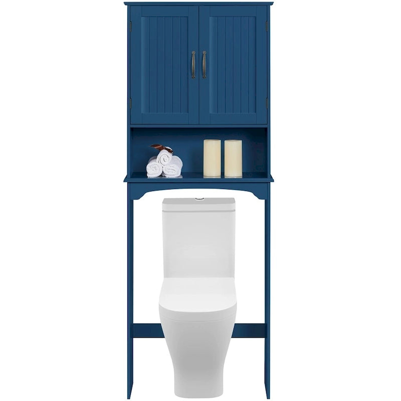 Organisateur de salle de bain peu encombrant au-dessus des toilettes