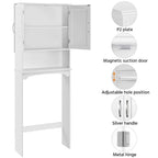 Organisateur de salle de bain peu encombrant au-dessus des toilettes
