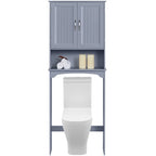 Organisateur de salle de bain peu encombrant au-dessus des toilettes