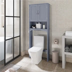 Organisateur de salle de bain peu encombrant au-dessus des toilettes