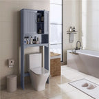 Organisateur de salle de bain peu encombrant au-dessus des toilettes