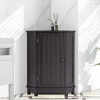 Armoire de salle de bain d'angle triangulaire avec étagère style moderne - 17,5 L x 17,5 l x 31,4 H