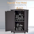 Armoire de salle de bain d'angle triangulaire avec étagère style moderne - 17,5 L x 17,5 l x 31,4 H