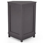 Armoire de salle de bain d'angle triangulaire avec étagère style moderne - 17,5 L x 17,5 l x 31,4 H