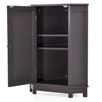 Armoire de salle de bain d'angle triangulaire avec étagère style moderne - 17,5 L x 17,5 l x 31,4 H