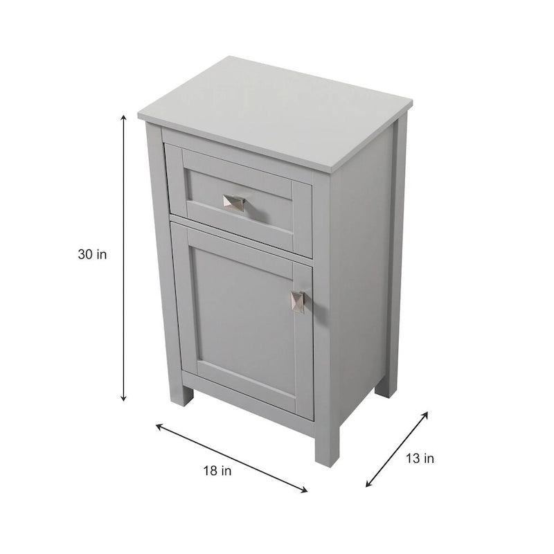 Meuble de salle de bain autoportant de 45 cm