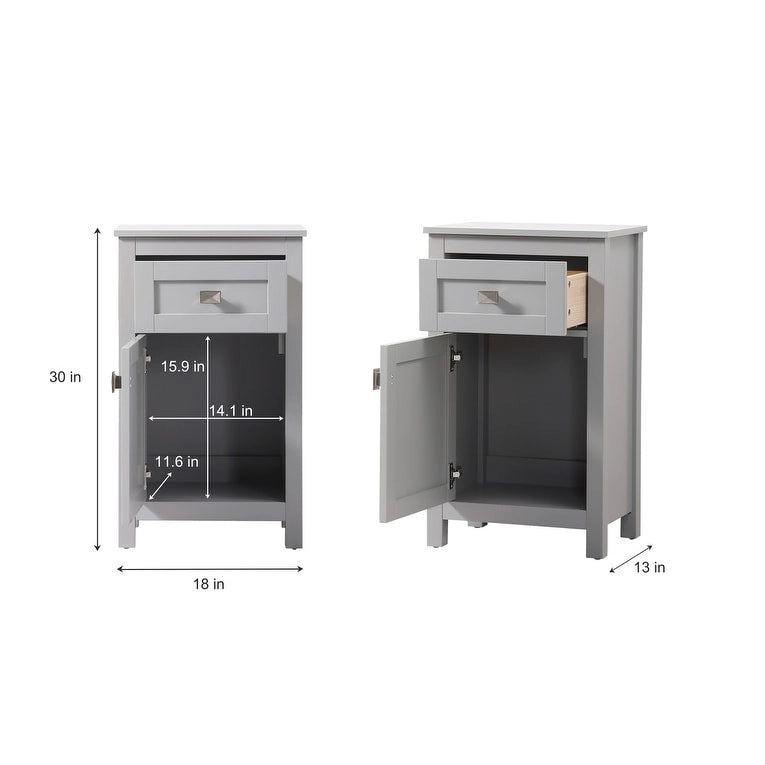 Meuble de salle de bain autoportant de 45 cm