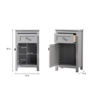 Meuble de salle de bain autoportant de 45 cm