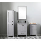 Meuble de salle de bain autoportant de 45 cm