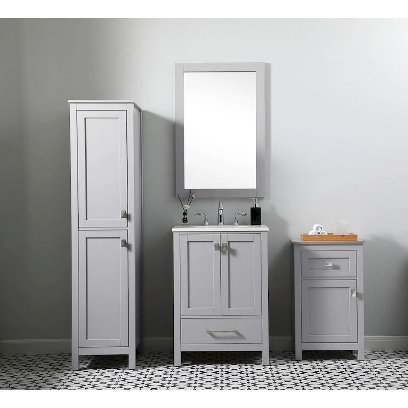 Meuble de salle de bain autoportant de 45 cm