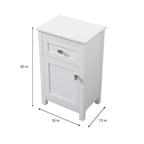Meuble de salle de bain autoportant de 45 cm