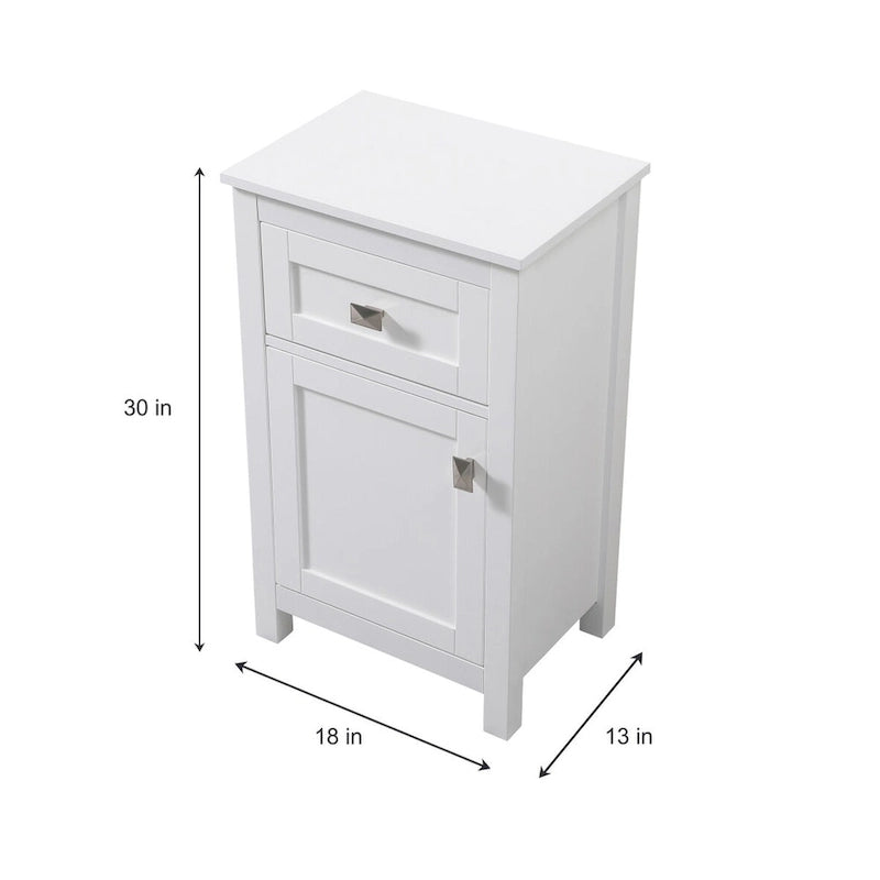 Meuble de salle de bain autoportant de 45 cm