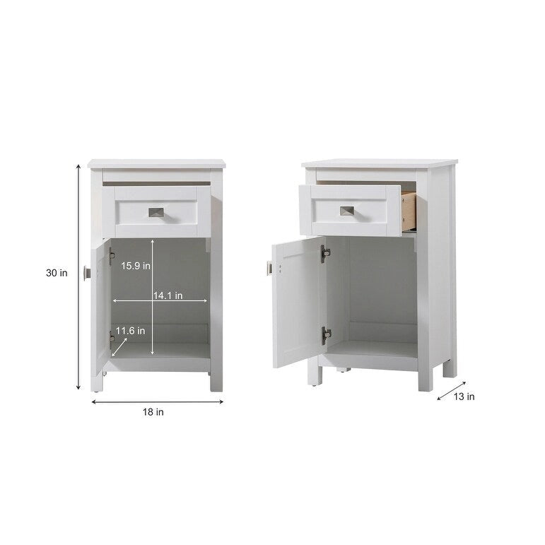 Meuble de salle de bain autoportant de 45 cm