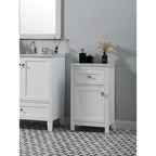 Meuble de salle de bain autoportant de 45 cm