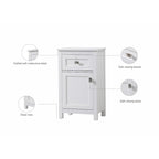 Meuble de salle de bain autoportant de 45 cm