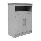 Meuble de rangement de salle de bain moderne avec portes à fermeture magnétique et étagères