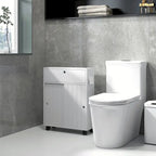 Meuble de rangement pour papier toilette, Meuble de salle de bain fin avec 4 roulettes, Petite armoire de salle de bain avec trous pour papier