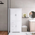 Armoire de rangement avec portes et trois tiroirs, 81 cm (32 po) l. x 183 cm (72 po) H