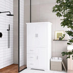 Armoire de rangement avec portes et trois tiroirs, 81 cm (32 po) l. x 183 cm (72 po) H