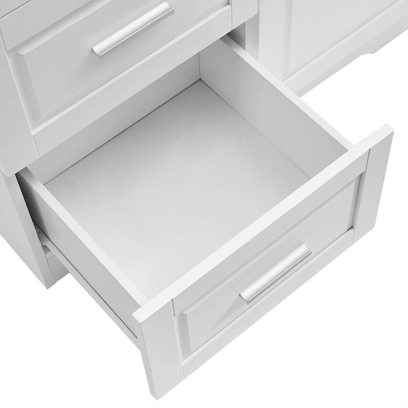 Armoire de rangement avec portes et trois tiroirs, 81 cm (32 po) l. x 183 cm (72 po) H