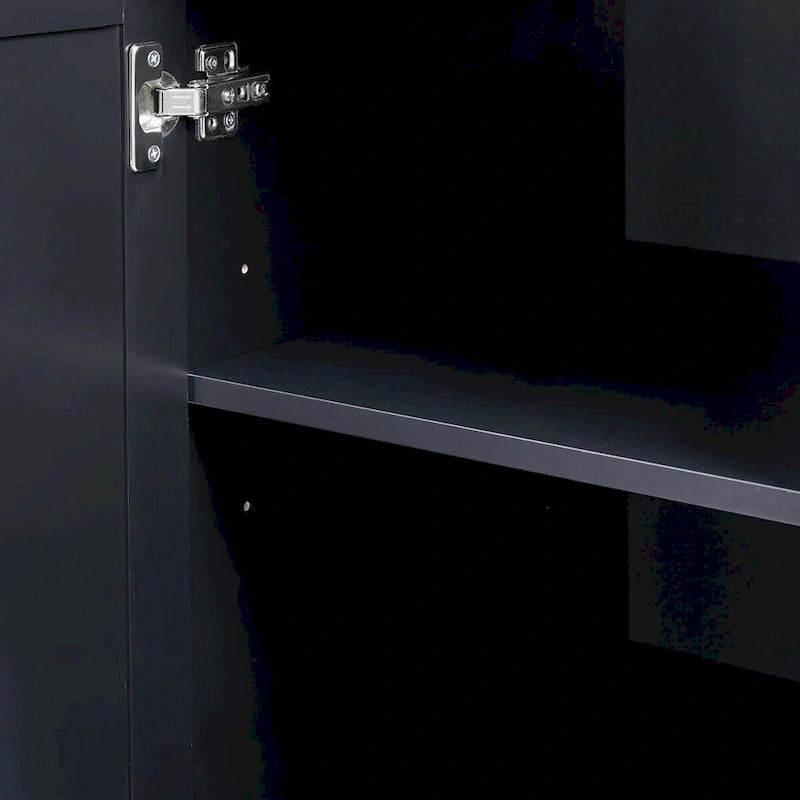 Armoire de rangement avec portes et trois tiroirs, 81 cm (32 po) l. x 183 cm (72 po) H