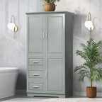 Armoire de rangement avec portes et trois tiroirs, 81 cm (32 po) l. x 183 cm (72 po) H