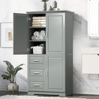 Armoire de rangement avec portes et trois tiroirs, 81 cm (32 po) l. x 183 cm (72 po) H