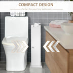Meuble de rangement pour papier toilette, meuble d'angle au sol avec portes et étagères