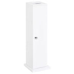 Meuble de rangement pour papier toilette, meuble d'angle au sol avec portes et étagères