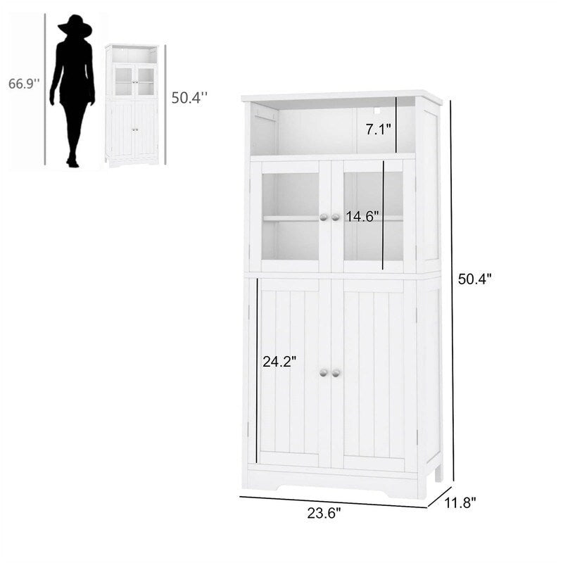 Meuble de rangement de salle de bain - 11,78P x 23,6L x 50,4H