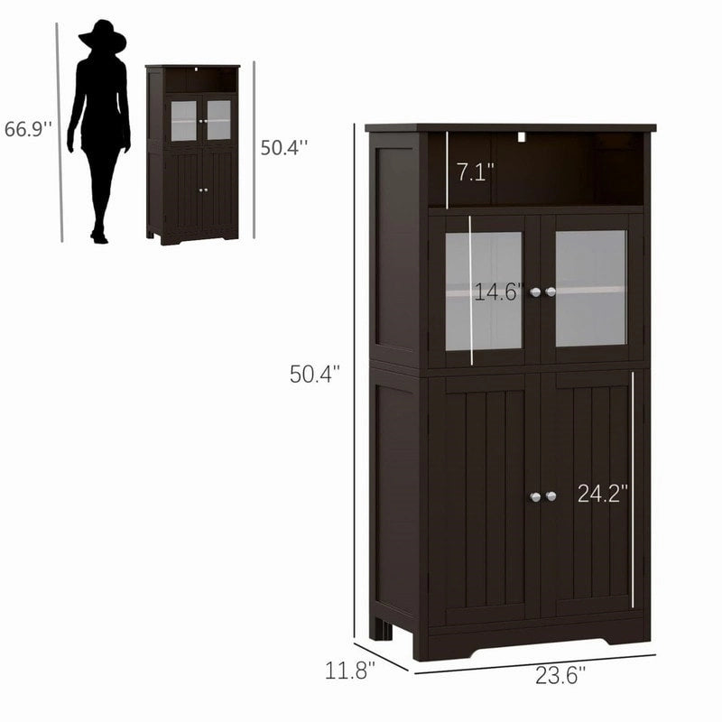 Meuble de rangement de salle de bain - 11,78P x 23,6L x 50,4H