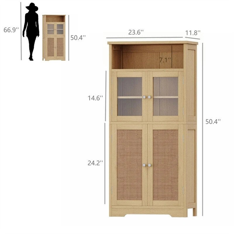 Meuble de rangement de salle de bain - 11,78P x 23,6L x 50,4H