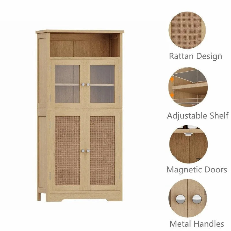 Meuble de rangement de salle de bain - 11,78P x 23,6L x 50,4H