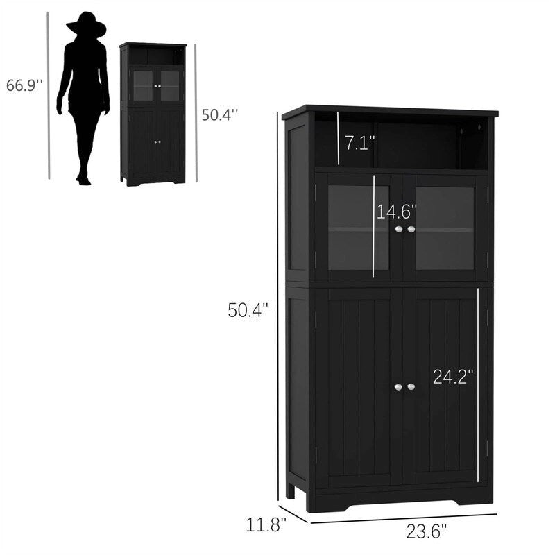 Meuble de rangement de salle de bain - 11,78P x 23,6L x 50,4H