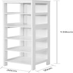 Meuble de rangement haut de salle de bain blanc avec étagères et tiroirs