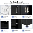 Meuble de rangement haut de salle de bain, Armoire de rangement sur pied