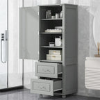 Meuble de rangement haut de salle de bain, Armoire de rangement sur pied