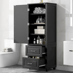 Meuble de rangement haut de salle de bain, Armoire de rangement sur pied